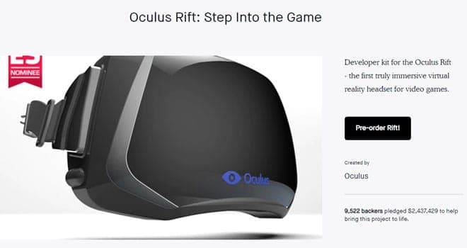 Oculus VR: Crowdfunding Thành Công 2 Tỷ USD
